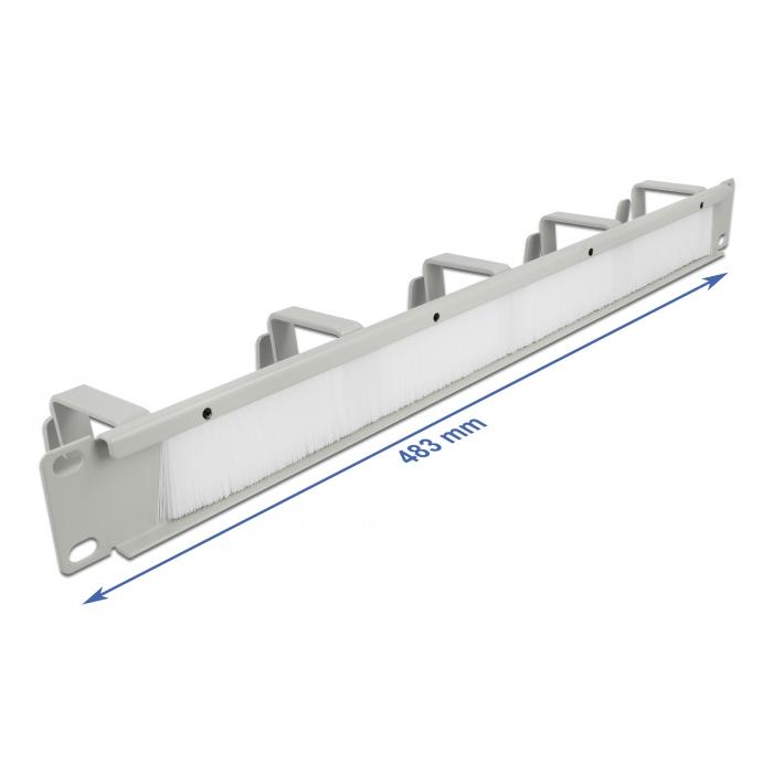 DELOCK Cable Managment 66544, 19", 5 θέσεων, 1U, με βούρτσα προστασίας | eLabstore.gr DELOCK Cable Managment 66544, 19", 5 θέσεων, 1U, με βούρτσα προστασίας | Εξοπλισμός IT | elabstore.gr