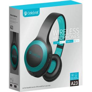 CELEBRAT headphones με μικρόφωνο A23-BL, bluetooth, 40mm, μαύρο-μπλε | eLabstore.gr CELEBRAT headphones με μικρόφωνο A23-BL, bluetooth, 40mm, μαύρο-μπλε | Αξεσουάρ κινητών | elabstore.gr