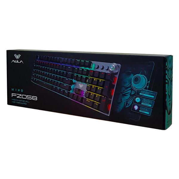 AULA Gaming πληκτρολόγιο F2058, RGB φωτισμός, μηχανικά πλήκτρα, μαύρο | eLabstore.gr AULA Gaming πληκτρολόγιο F2058, RGB φωτισμός, μηχανικά πλήκτρα, μαύρο | Συνοδευτικά PC | elabstore.gr