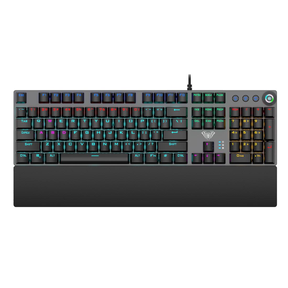 AULA Gaming πληκτρολόγιο F2058, RGB φωτισμός, μηχανικά πλήκτρα, μαύρο | eLabstore.gr AULA Gaming πληκτρολόγιο F2058, RGB φωτισμός, μηχανικά πλήκτρα, μαύρο | Συνοδευτικά PC | elabstore.gr