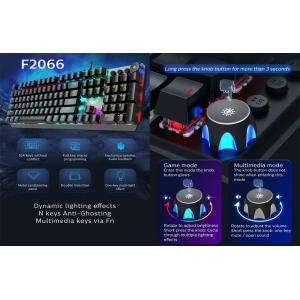 AULA Gaming πληκτρολόγιο F2066-Ι, RGB φωτισμός, μηχανικά πλήκτρα, μαύρο | Συνοδευτικά PC | elabstore.gr