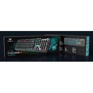 AULA Gaming πληκτρολόγιο F2066-Ι, RGB φωτισμός, μηχανικά πλήκτρα, μαύρο | Συνοδευτικά PC | elabstore.gr