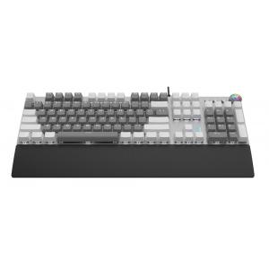 AULA Gaming πληκτρολόγιο F2088, λευκός φωτισμός, μηχανικά πλήκτρα, γκρι | Συνοδευτικά PC | elabstore.gr