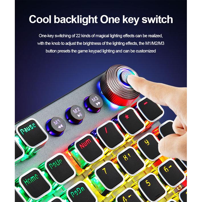 AULA Gaming πληκτρολόγιο F2088, RGB φωτισμός, μηχανικά πλήκτρα, ασημί | eLabstore.gr AULA Gaming πληκτρολόγιο F2088, RGB φωτισμός, μηχανικά πλήκτρα, ασημί | Συνοδευτικά PC | elabstore.gr