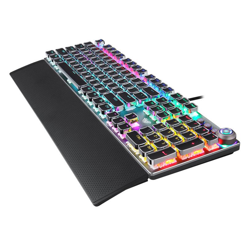 AULA Gaming πληκτρολόγιο F2088, RGB φωτισμός, μηχανικά πλήκτρα, ασημί | eLabstore.gr AULA Gaming πληκτρολόγιο F2088, RGB φωτισμός, μηχανικά πλήκτρα, ασημί | Συνοδευτικά PC | elabstore.gr