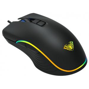 AULA ενσύρματο gaming ποντίκι Wind F806, 2400DPI, 7 πλήκτρα, RGB, μαύρο | eLabstore.gr AULA ενσύρματο gaming ποντίκι Wind F806, 2400DPI, 7 πλήκτρα, RGB, μαύρο | Συνοδευτικά PC | elabstore.gr