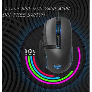 AULA ενσύρματο gaming ποντίκι Wind F808, 4200DPI, 10 πλήκτρα, RGB, μαύρο | eLabstore.gr AULA ενσύρματο gaming ποντίκι Wind F808, 4200DPI, 10 πλήκτρα, RGB, μαύρο | Συνοδευτικά PC | elabstore.gr
