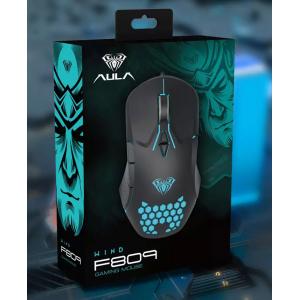 AULA ενσύρματο gaming ποντίκι Wind F809, 3200DPI, 7 πλήκτρα, RGB, μαύρο | eLabstore.gr AULA ενσύρματο gaming ποντίκι Wind F809, 3200DPI, 7 πλήκτρα, RGB, μαύρο | Συνοδευτικά PC | elabstore.gr