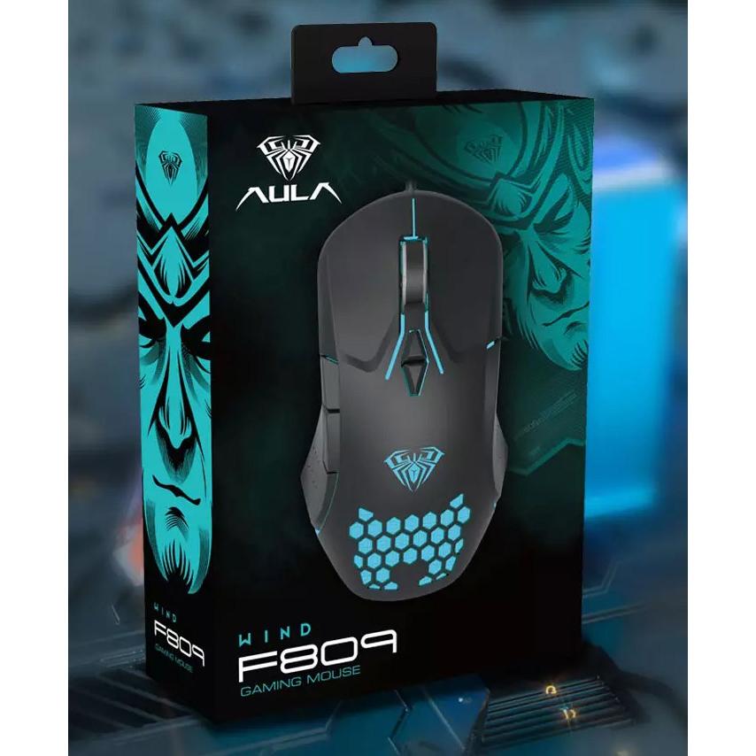 AULA ενσύρματο gaming ποντίκι Wind F809, 3200DPI, 7 πλήκτρα, RGB, μαύρο | eLabstore.gr AULA ενσύρματο gaming ποντίκι Wind F809, 3200DPI, 7 πλήκτρα, RGB, μαύρο | Συνοδευτικά PC | elabstore.gr