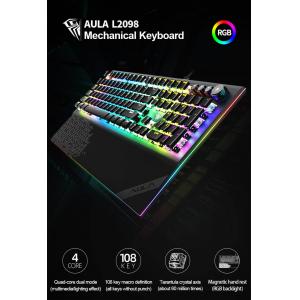 AULA Gaming πληκτρολόγιο L2098, RGB φωτισμός, μηχανικά πλήκτρα, μαύρο | eLabstore.gr AULA Gaming πληκτρολόγιο L2098, RGB φωτισμός, μηχανικά πλήκτρα, μαύρο | Συνοδευτικά PC | elabstore.gr
