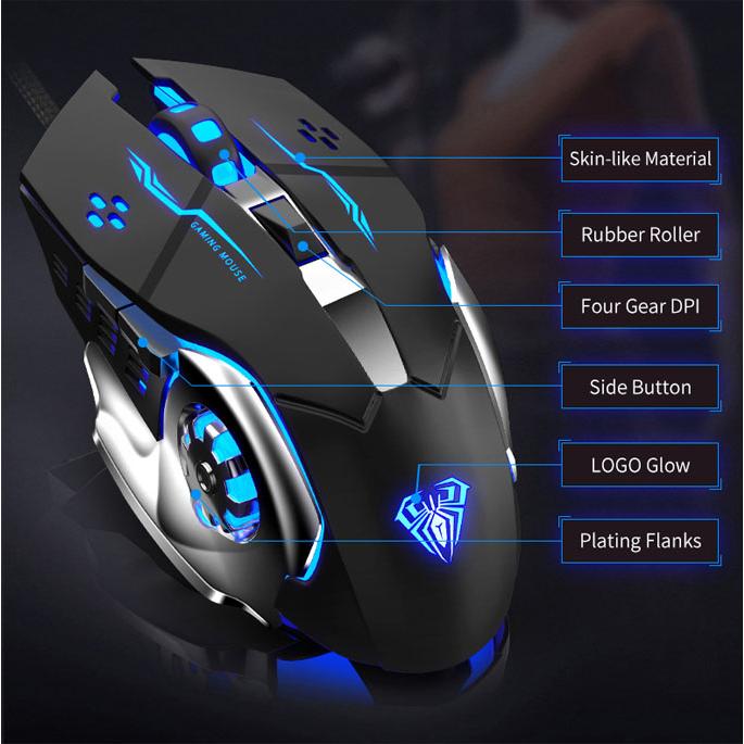 AULA ενσύρματο gaming ποντίκι Mountain S20, 2400DPI, 6 πλήκτρα, μαύρο | eLabstore.gr AULA ενσύρματο gaming ποντίκι Mountain S20, 2400DPI, 6 πλήκτρα, μαύρο | Συνοδευτικά PC | elabstore.gr