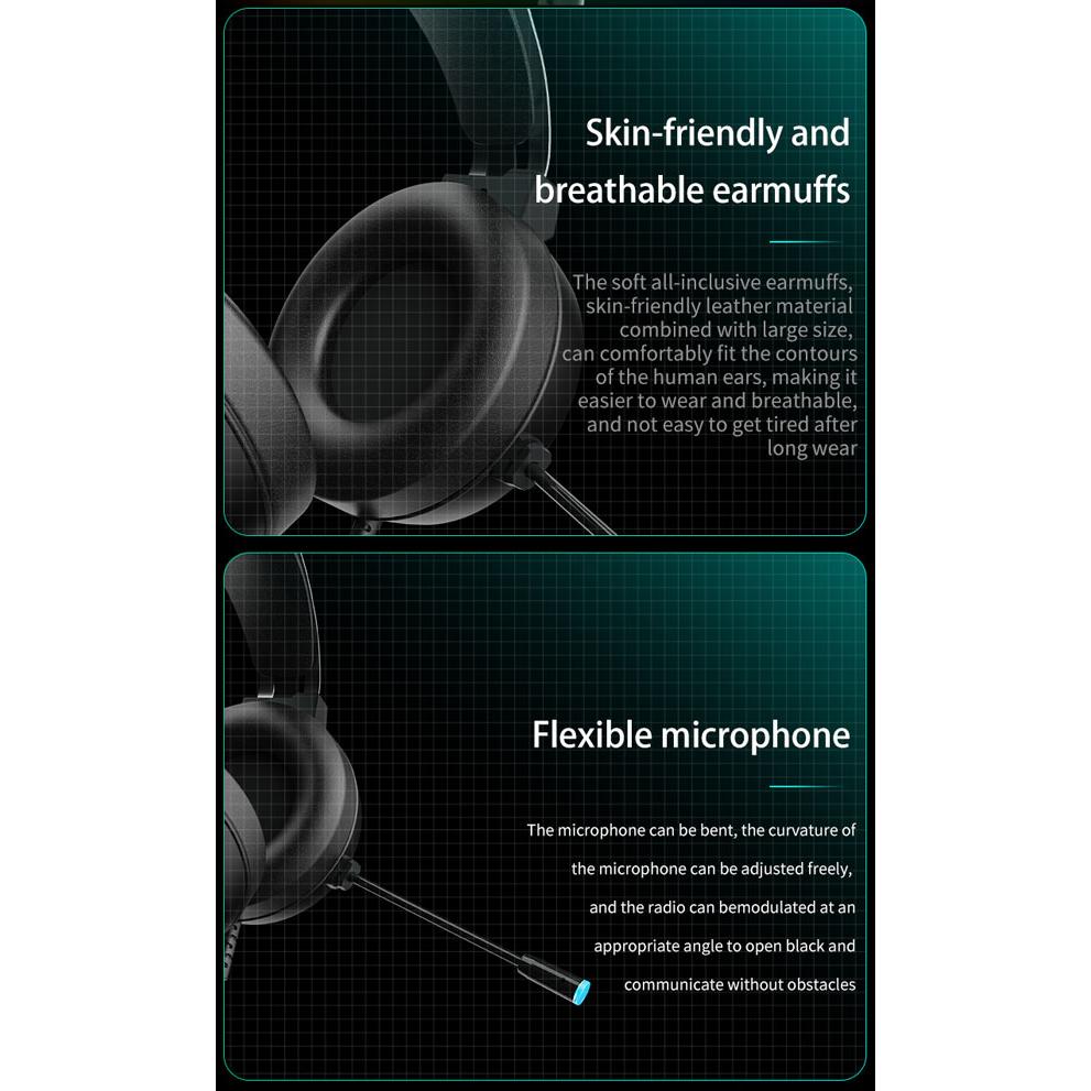 AULA gaming headset Mountain S603, RGB, USB/3.5mm, 50mm, μαύρο | eLabstore.gr AULA gaming headset Mountain S603, RGB, USB/3.5mm, 50mm, μαύρο | Συνοδευτικά PC | elabstore.gr