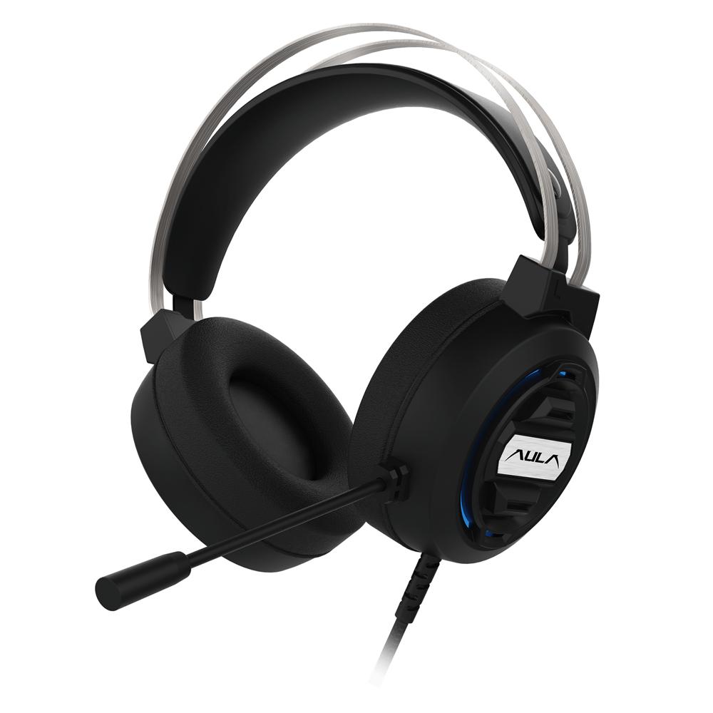AULA gaming headset Mountain S603, RGB, USB/3.5mm, 50mm, μαύρο | eLabstore.gr AULA gaming headset Mountain S603, RGB, USB/3.5mm, 50mm, μαύρο | Συνοδευτικά PC | elabstore.gr