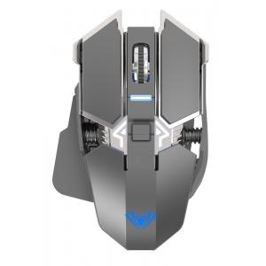 AULA ασύρματο gaming ποντίκι Wind SC300, 1200DPI, 7 πλήκτρα, ασημί | Συνοδευτικά PC | elabstore.gr