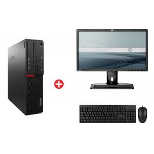 Bundle LENOVO PC M800 SFF, HP Οθόνη ZR22W 22" IPS, POWERTECH set PT-678 | Refurbished PC & Parts | elabstore.gr