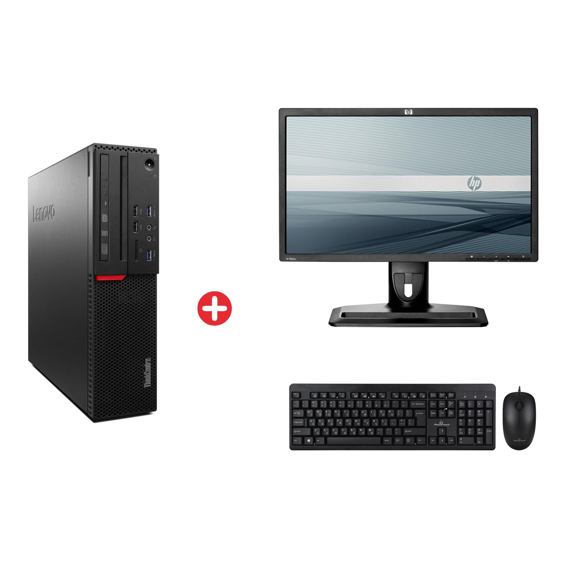 Bundle LENOVO PC M800 SFF, HP Οθόνη ZR22W 22" IPS, POWERTECH set PT-678 | eLabstore.gr Bundle LENOVO PC M800 SFF, HP Οθόνη ZR22W 22" IPS, POWERTECH set PT-678 | Refurbished PC & Parts | elabstore.gr