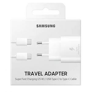 SAMSUNG φορτιστής τοίχου EP-TA800XWEGWW, USB Type-C, 25W 3A, λευκό | Αξεσουάρ κινητών | elabstore.gr