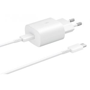 SAMSUNG φορτιστής τοίχου EP-TA800XWEGWW, USB Type-C, 25W 3A, λευκό | Αξεσουάρ κινητών | elabstore.gr