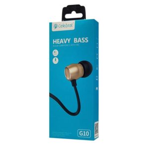 CELEBRAT earphones με μικρόφωνο G10, 10mm, 3.5mm, 1.2m, χρυσά | eLabstore.gr CELEBRAT earphones με μικρόφωνο G10, 10mm, 3.5mm, 1.2m, χρυσά | Αξεσουάρ κινητών | elabstore.gr