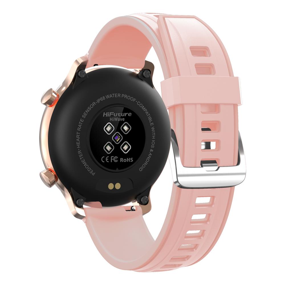HIFUTURE smartwatch HiWAVE, 1.3", IP68, heart rate monitor, ροζ χρυσό | eLabstore.gr HIFUTURE smartwatch HiWAVE, 1.3", IP68, heart rate monitor, ροζ χρυσό | Mobile Συσκευές | elabstore.gr