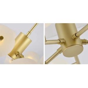 POWERTECH πολύφωτο φωτιστικό οροφής HLL-0025, 9x G9, μεταλλικό, χρυσό | Φωτισμός | elabstore.gr