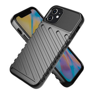 POWERTECH Θήκη Carbon MOB-1558 για  iPhone 12 min, μαύρη | Αξεσουάρ κινητών | elabstore.gr