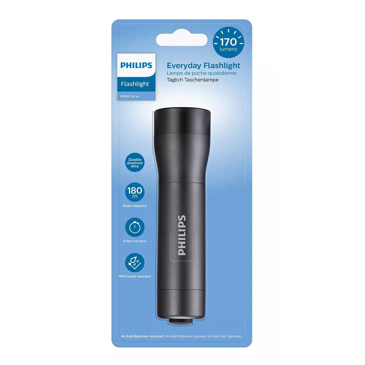 PHILIPS φορητός φακός LED SFL4001T-10, 4000 series, 170lm, μαύρος | eLabstore.gr PHILIPS φορητός φακός LED SFL4001T-10, 4000 series, 170lm, μαύρος | Φωτισμός | elabstore.gr