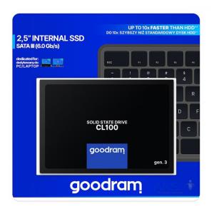 GOODRAM SSD CL100 Gen.3 120GB, 2.5", SATA III, 500-360MB/s, 3D TLC NAND | PC & Αναβάθμιση | elabstore.gr