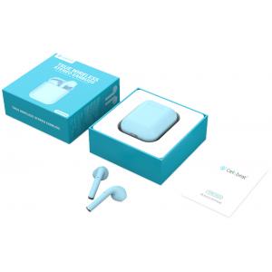 CELEBRAT earphones W10, true wireless, με θήκη φόρτισης, μπλε | Αξεσουάρ κινητών | elabstore.gr