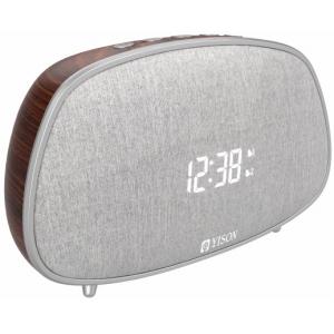 YISON ξυπνητήρι WS-1, bluetooth 5.0, 2x 5W, ένδειξη ώρας, AM/FM, ασημί | Εικόνα & Ήχος | elabstore.gr