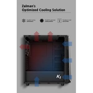 ZALMAN PC case K1 Rev.B mid tower, 458x210x450mm, 2x fan | PC & Αναβάθμιση | elabstore.gr
