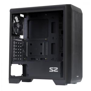 ZALMAN PC case S2 TG, mid tower, 412x189x451mm, 3x fan, διάφανο πλαϊνό | PC & Αναβάθμιση | elabstore.gr