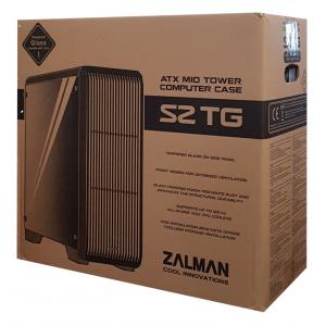 ZALMAN PC case S2 TG, mid tower, 412x189x451mm, 3x fan, διάφανο πλαϊνό | eLabstore.gr