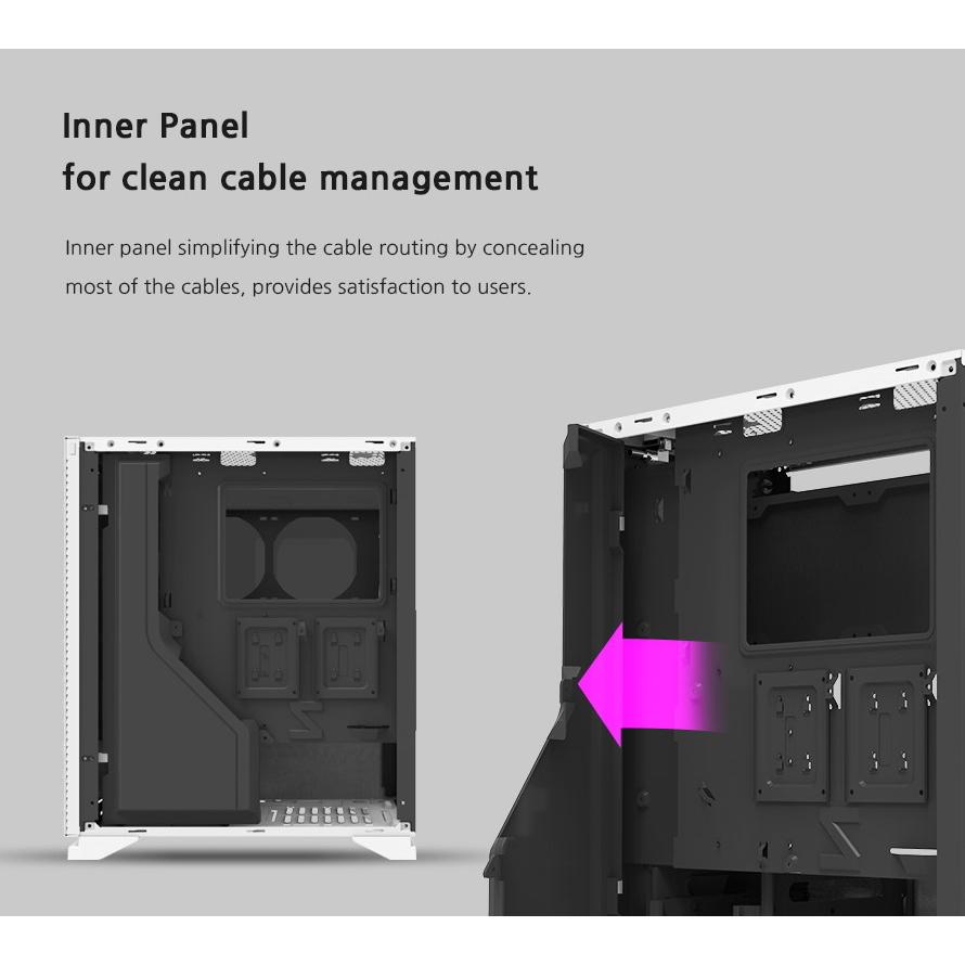 ZALMAN PC case S5 mid tower 398x212x465mm, 2x fan, διάφανο πλαϊνό, λευκό | eLabstore.gr ZALMAN PC case S5 mid tower 398x212x465mm, 2x fan, διάφανο πλαϊνό, λευκό - Image 6