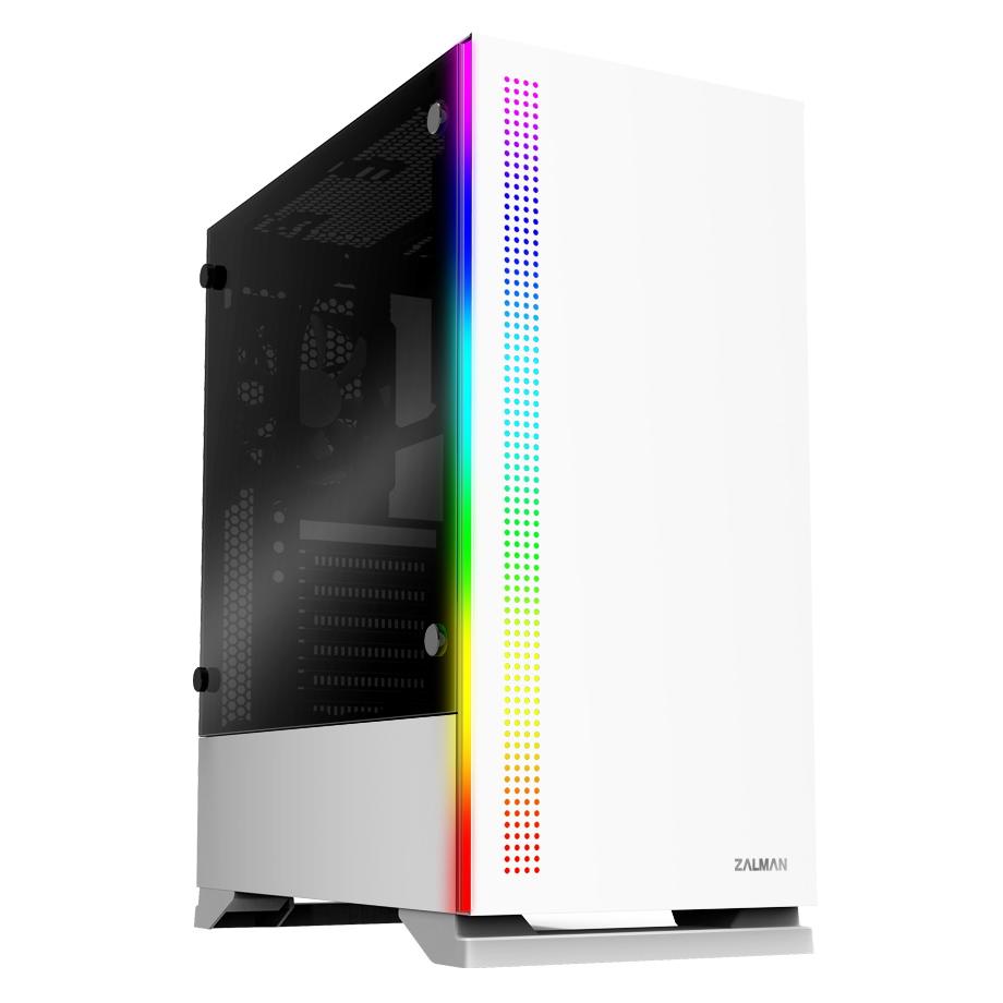 ZALMAN PC case S5 mid tower 398x212x465mm, 2x fan, διάφανο πλαϊνό, λευκό | eLabstore.gr ZALMAN PC case S5 mid tower 398x212x465mm, 2x fan, διάφανο πλαϊνό, λευκό | PC & Αναβάθμιση | elabstore.gr