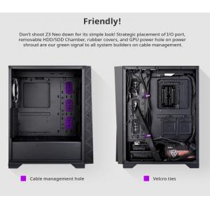 ZALMAN PC case Z3 NEO, mid tower, 410x210x480mm, 2x fan, διάφανο πλαϊνό | PC & Αναβάθμιση | elabstore.gr
