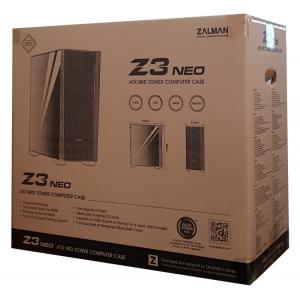 ZALMAN PC case Z3 NEO, mid tower, 410x210x480mm, 2x fan, διάφανο πλαϊνό | eLabstore.gr