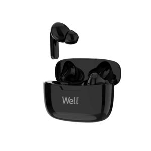 Ακουστικό In-ear Bluetooth V5.0 True Wireless w/Docking station Μαύρο Well BOOSTWE-WL | Περιφερειακά | elabstore.gr