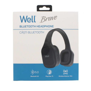 Ακουστικό Bluetooth V5.0 Brave Μαύρο Well BRAVEBK-WL | eLabstore.gr Ακουστικό Bluetooth V5.0 Brave Μαύρο Well BRAVEBK-WL | Περιφερειακά | elabstore.gr