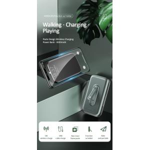 USAMS Power Bank PB51 4000mAh, 1x output & wireless, 2A, μπλε | Αξεσουάρ κινητών | elabstore.gr