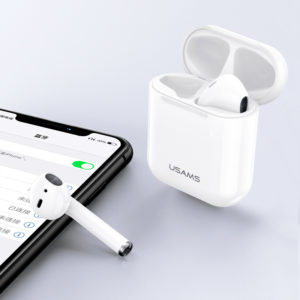 USAMS earphones US-YA001 με θήκη φόρτισης, True Wireless, λευκά | eLabstore.gr USAMS earphones US-YA001 με θήκη φόρτισης, True Wireless, λευκά | Αξεσουάρ κινητών | elabstore.gr