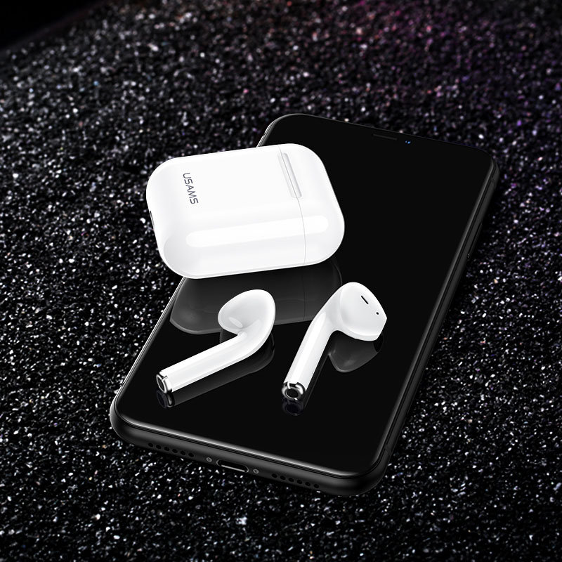 USAMS earphones US-YA001 με θήκη φόρτισης, True Wireless, λευκά | eLabstore.gr USAMS earphones US-YA001 με θήκη φόρτισης, True Wireless, λευκά | Αξεσουάρ κινητών | elabstore.gr