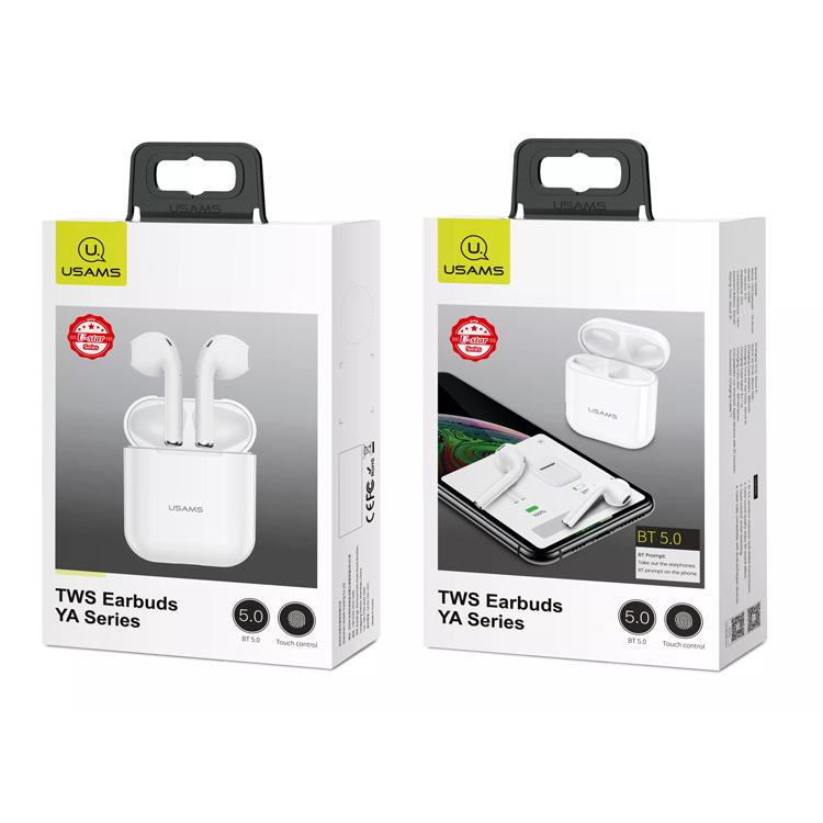 USAMS earphones US-YA001 με θήκη φόρτισης, True Wireless, λευκά | eLabstore.gr USAMS earphones US-YA001 με θήκη φόρτισης, True Wireless, λευκά - Image 6