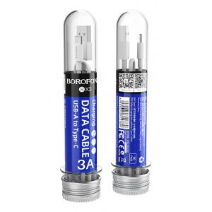 BOROFONE stand καλωδίων BX3 USB σε Type-C, 1m, 30τμχ, λευκό | Αξεσουάρ κινητών | elabstore.gr