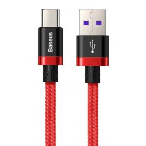 BASEUS καλώδιο USB σε Type-C CATZH-A09, 40W - 5A, 1m, κόκκινο | Αξεσουάρ κινητών | elabstore.gr