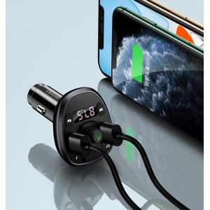 USAMS FM transmitter με οθόνη US-CC115, 2x USB, SD card, 3.4A, μαύρο | eLabstore.gr USAMS FM transmitter με οθόνη US-CC115, 2x USB, SD card, 3.4A, μαύρο | Gadgets - Αξεσουάρ | elabstore.gr