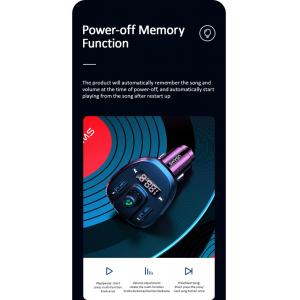 USAMS FM transmitter με οθόνη US-CC115, 2x USB, SD card, 3.4A, μαύρο | eLabstore.gr USAMS FM transmitter με οθόνη US-CC115, 2x USB, SD card, 3.4A, μαύρο | Gadgets - Αξεσουάρ | elabstore.gr
