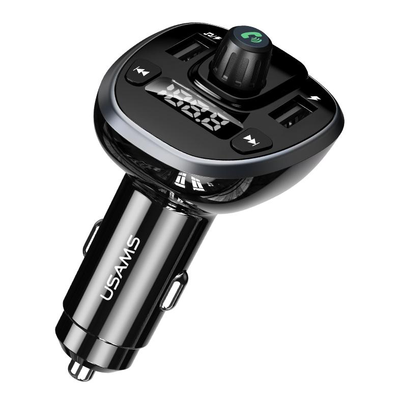 USAMS FM transmitter με οθόνη US-CC115, 2x USB, SD card, 3.4A, μαύρο | eLabstore.gr USAMS FM transmitter με οθόνη US-CC115, 2x USB, SD card, 3.4A, μαύρο | Gadgets - Αξεσουάρ | elabstore.gr