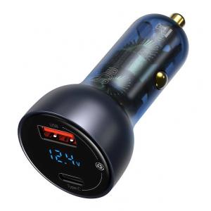 BASEUS φορτιστής αυτοκινήτου CCKX-C0G, USB & type-C, 5A 65W, μαύρος | Αξεσουάρ κινητών | elabstore.gr