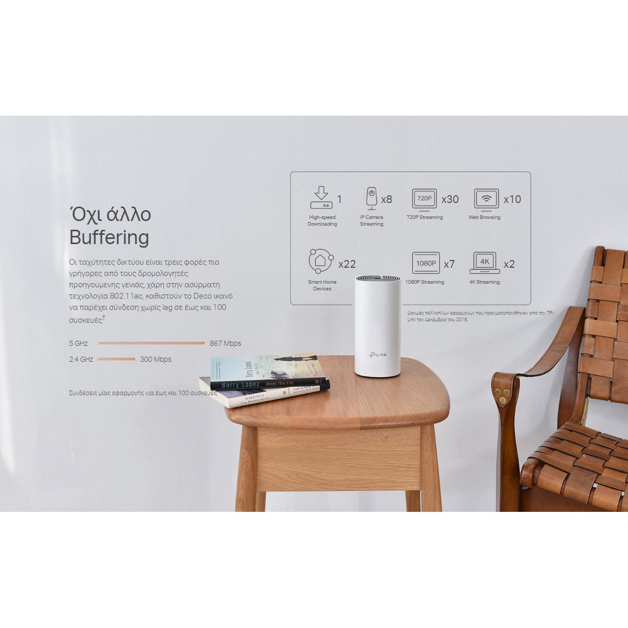 TP-LINK Home Mesh Wi-Fi System DECO E4, AC1200, Ver. 1.0 | eLabstore.gr TP-LINK Home Mesh Wi-Fi System DECO E4, AC1200, Ver. 1.0 | Δικτυακά | elabstore.gr